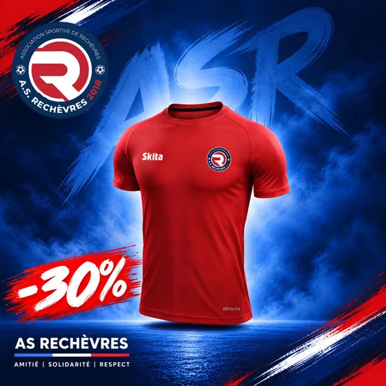T-shirts respirants, boutique officielle de l'A.S. Rechèvres